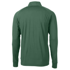 New York Jets  Cutter & Buck Primary Logo Adapt Eco Knit Stretch Recycled Quarter-Zip Top