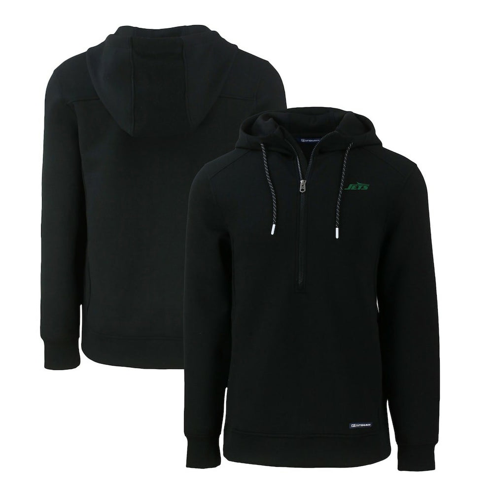 New York Jets  Cutter & Buck Primary Logo Roam Eco Recycled Half-Zip Hoodie