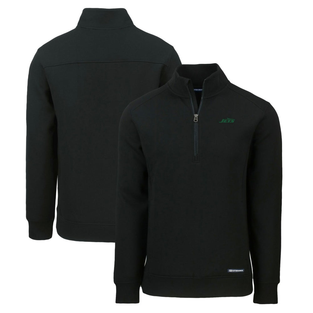 New York Jets  Cutter & Buck Primary Logo Roam Eco Recycled Quarter-Zip Pullover Top