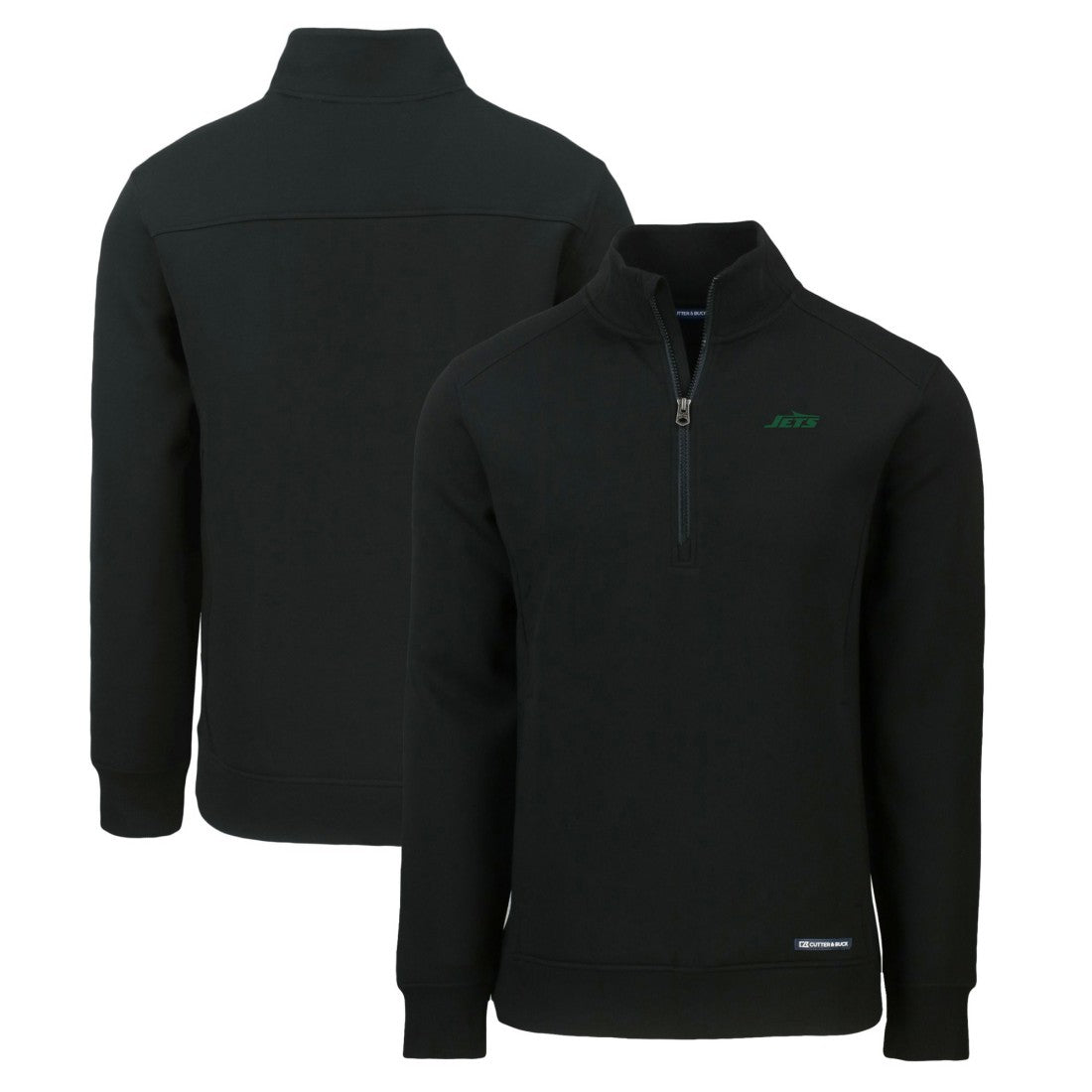 New York Jets  Cutter & Buck Primary Logo Roam Eco Recycled Quarter-Zip Pullover Top