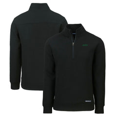 New York Jets  Cutter & Buck Primary Logo Roam Eco Recycled Quarter-Zip Pullover Top