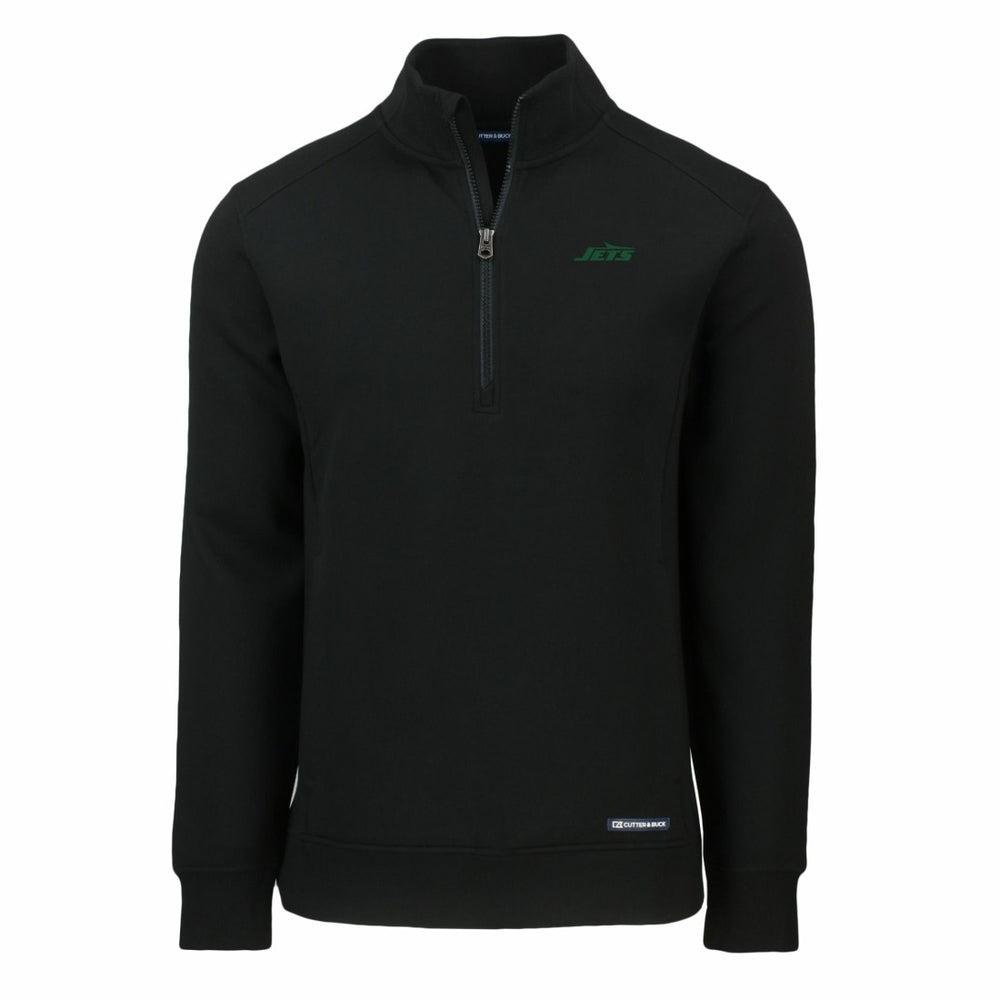 New York Jets  Cutter & Buck Primary Logo Roam Eco Recycled Quarter-Zip Pullover Top