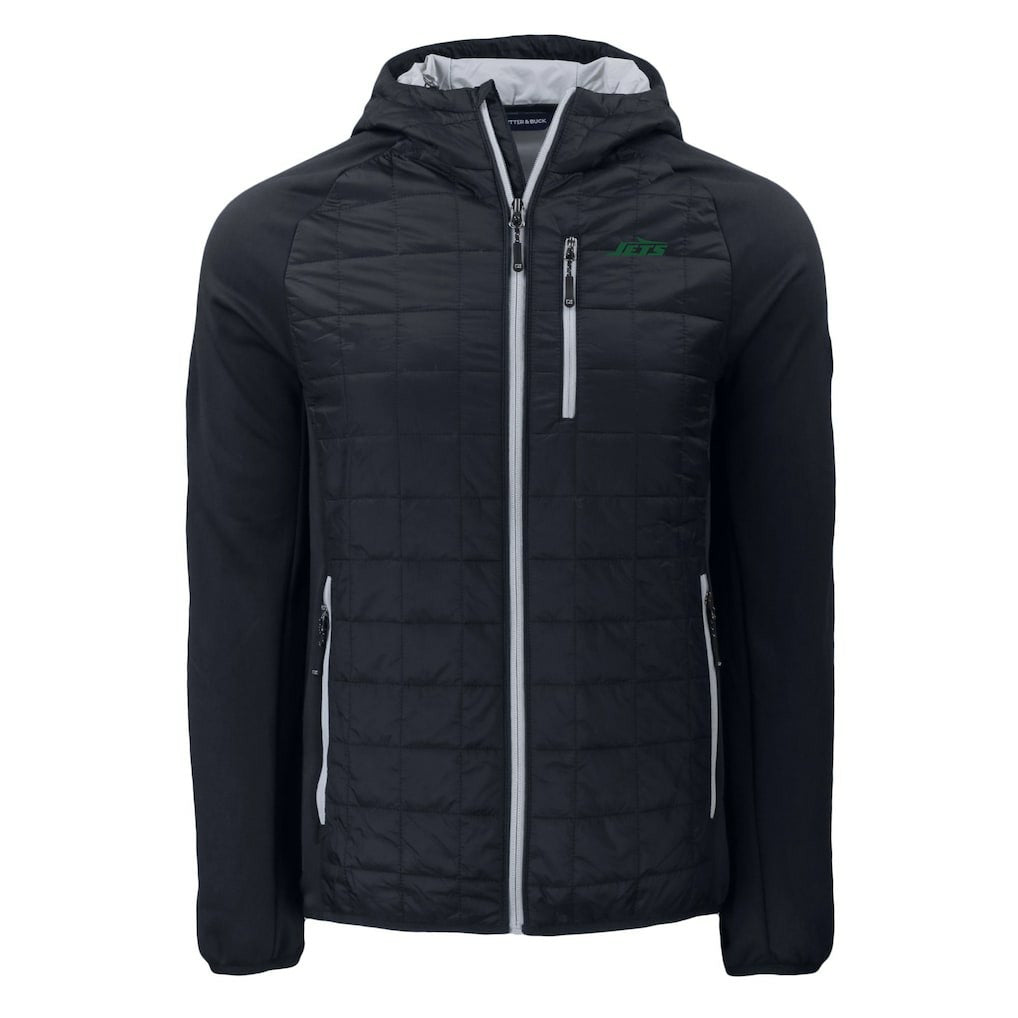 New York Jets  Cutter & Buck Primary Logo Rainier PrimaLoft Eco Full-Zip Hybrid Jacket