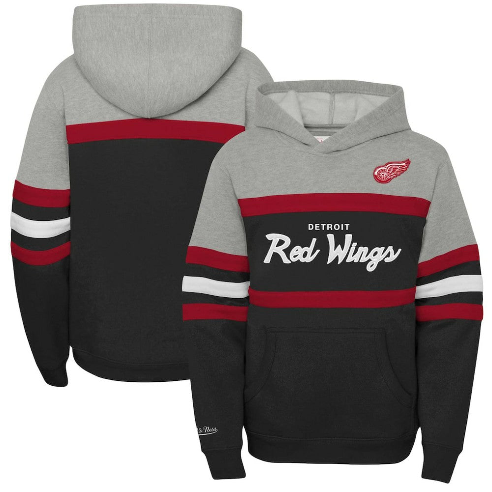 Detroit Red Wings Mitchell & Ness Youth Head Coach Pullover Hoodie For Sale