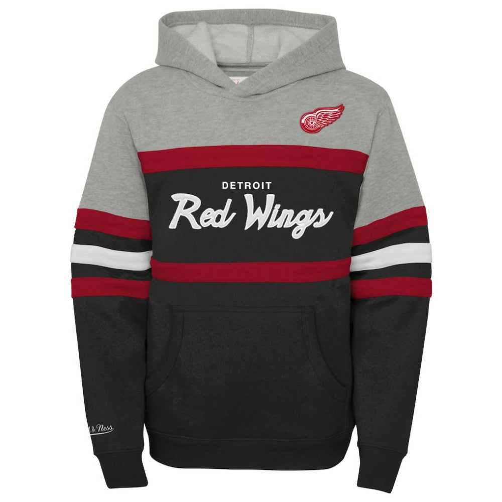 Detroit Red Wings Mitchell & Ness Youth Head Coach Pullover Hoodie For Sale