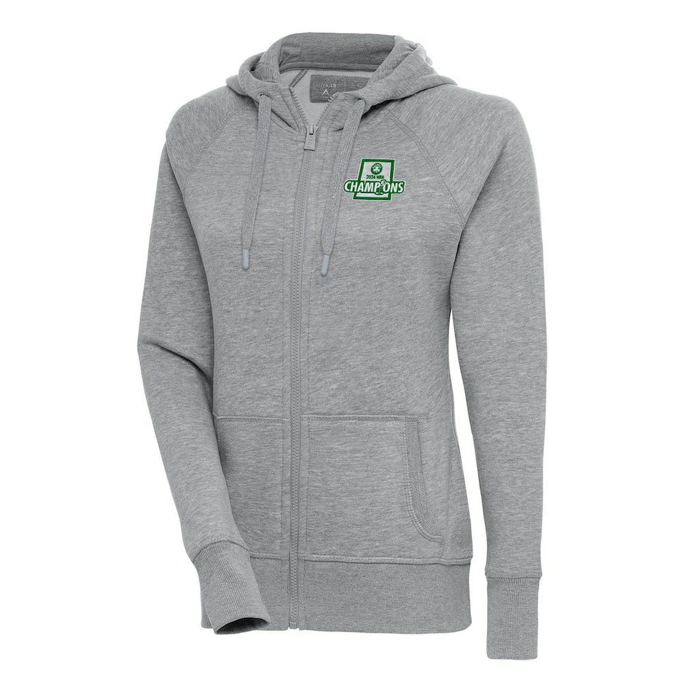 Boston Celtics Antigua Women's 2024 NBA Finals Champions Victory Raglan Full-Zip Jacket For Sale