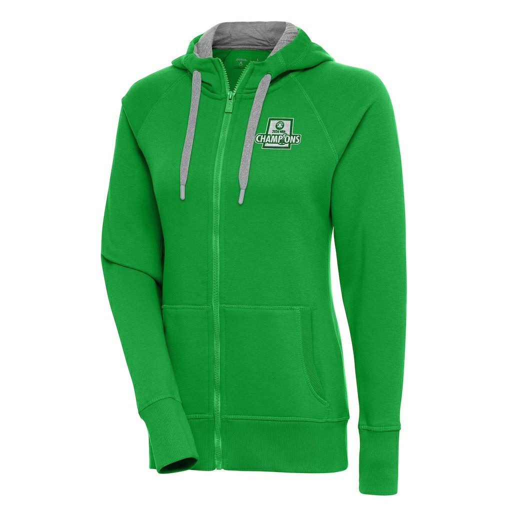 Boston Celtics Antigua Women's 2024 NBA Finals Champions Victory Raglan Full-Zip Jacket Discount