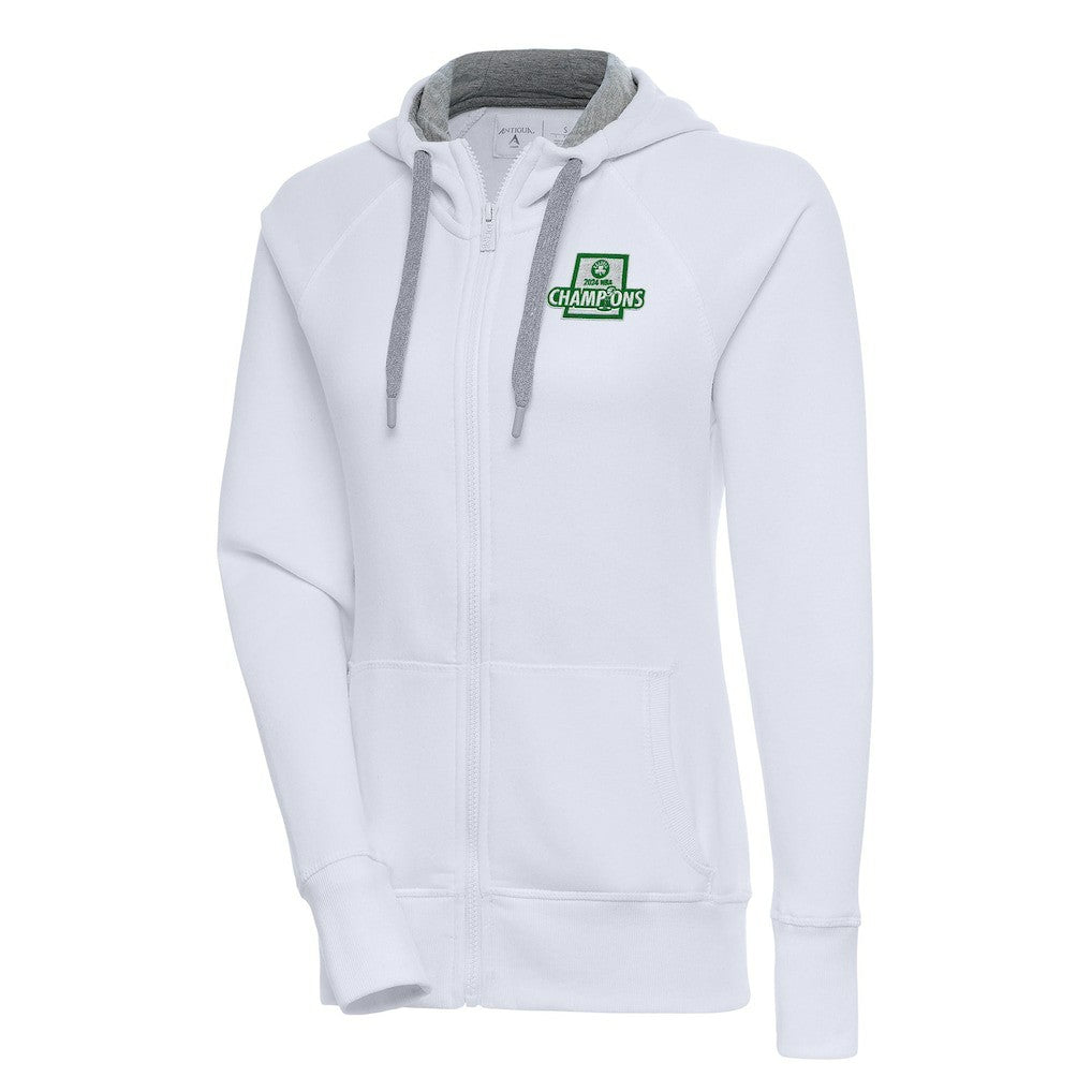 Boston Celtics Antigua Women's 2024 NBA Finals Champions Victory Raglan Full-Zip Jacket Online