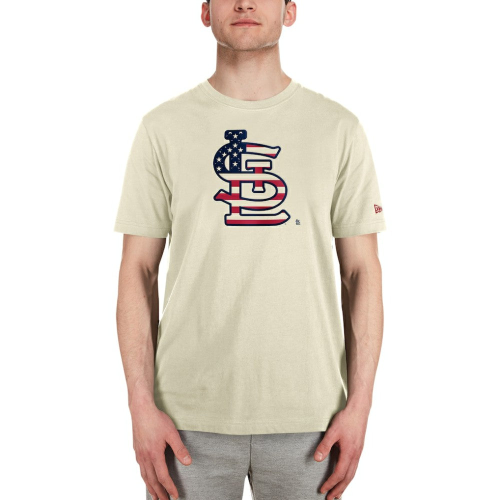 St. Louis Cardinals New Era Americana Flag Fill T-Shirt | MLB Outlet