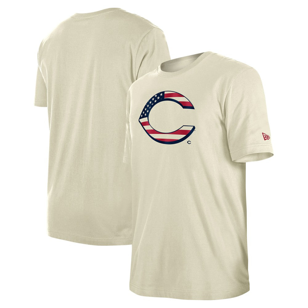 Cincinnati Reds New Era Americana Flag Fill T-Shirt | MLB On Sale