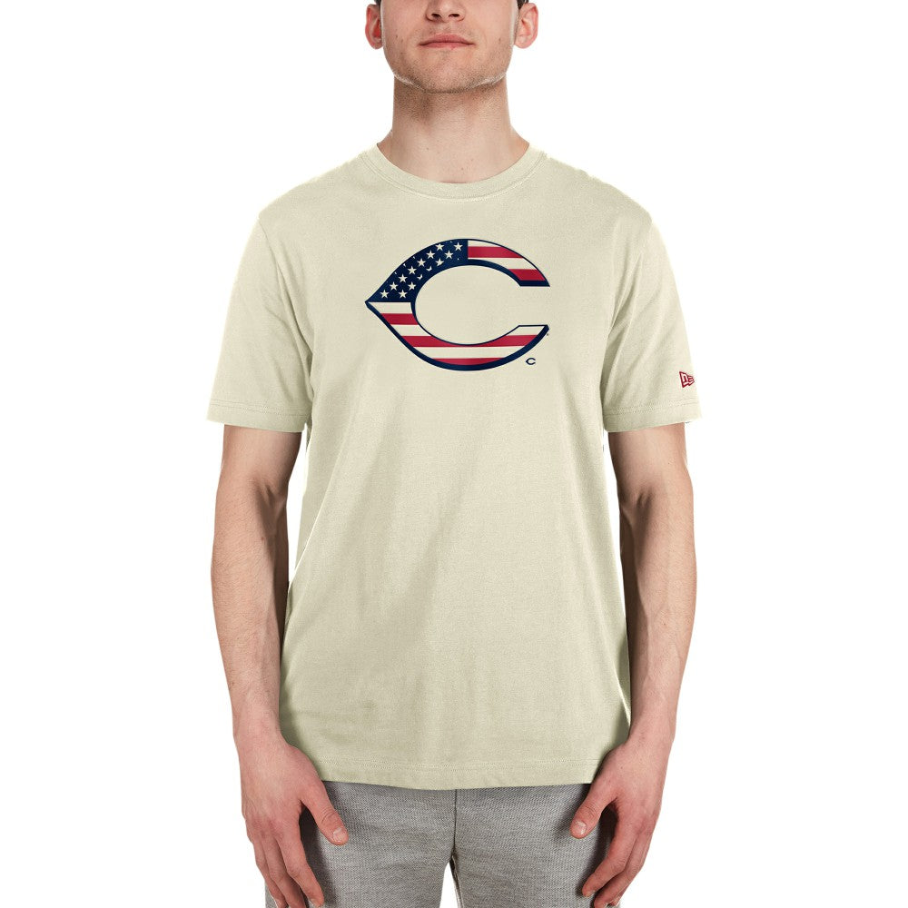 Cincinnati Reds New Era Americana Flag Fill T-Shirt | MLB On Sale