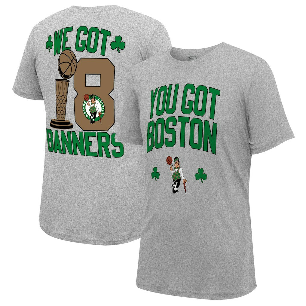 Boston Celtics Stadium Essentials 18-Time NBA Finals Champions We Got 18 Banners T-Shirt Outlet