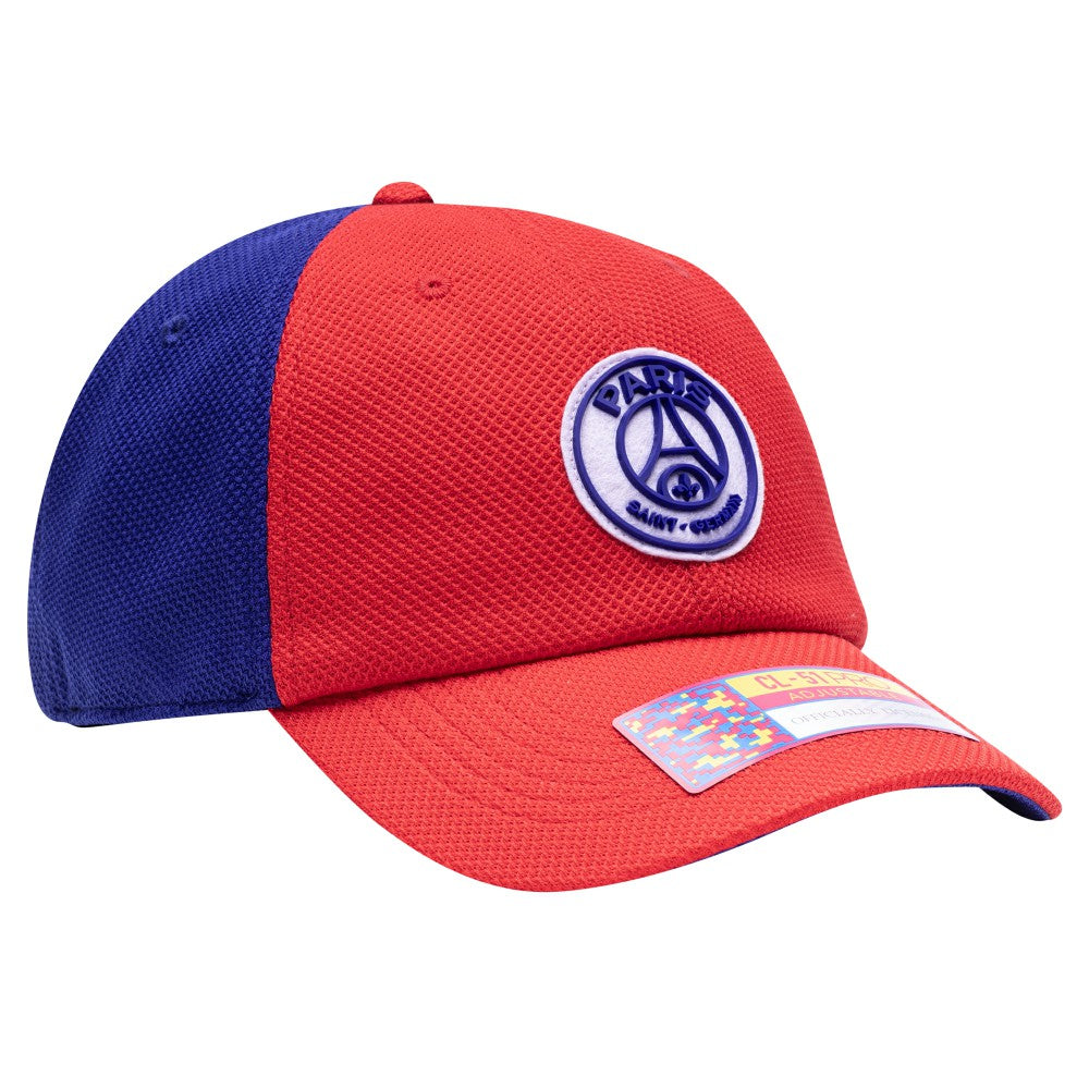 Paris Saint-Germain Fan Ink Male Adult Striker Adjustable Hat Red/Navy