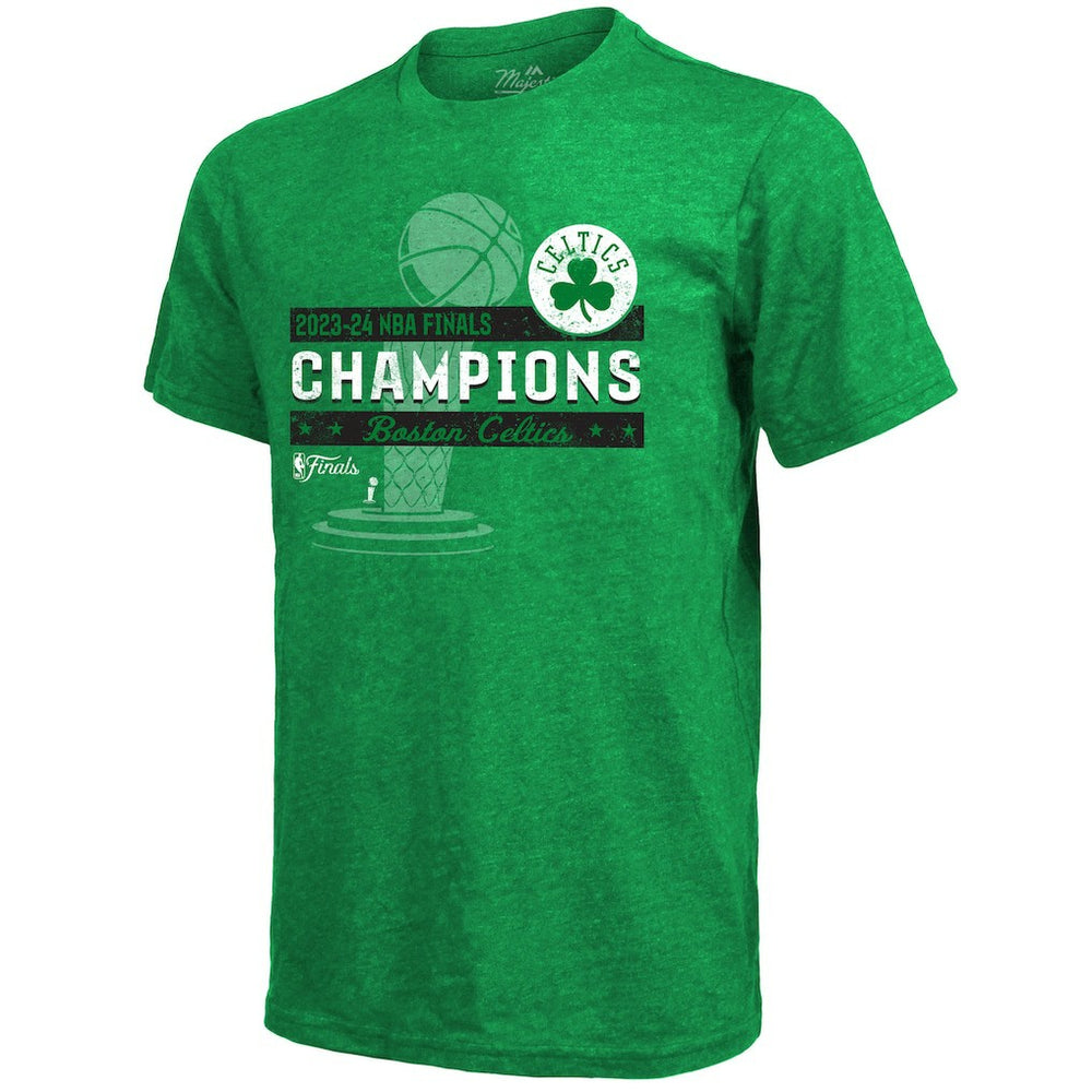 Boston Celtics Majestic Threads 2024 NBA Finals Champions Tri-Blend T-Shirt - Kelly Green online Discount
