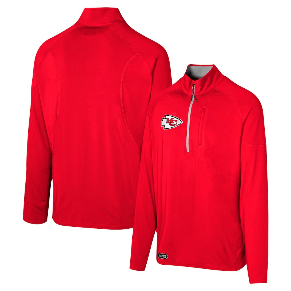 Kansas City Chiefs  Grind Iron Quarter-Zip Top