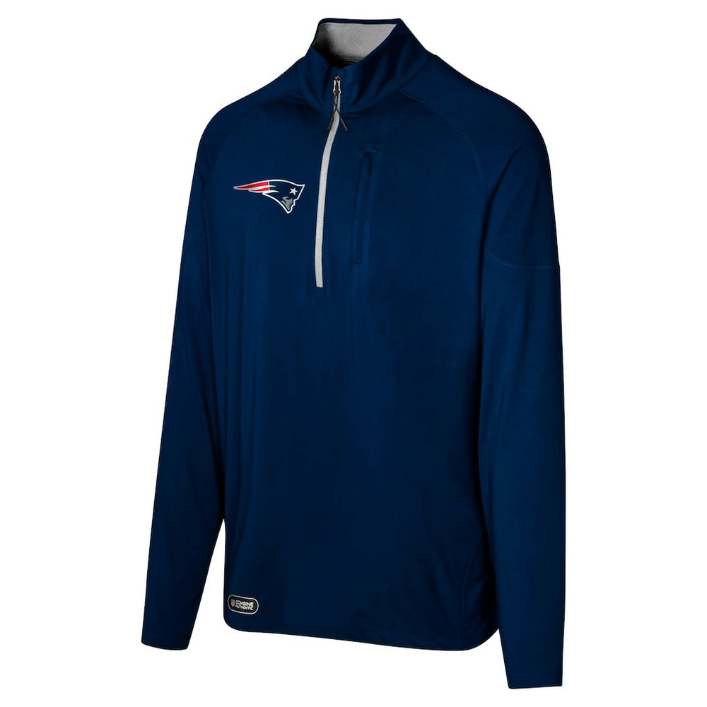 New England Patriots  Grind Iron Quarter-Zip Top