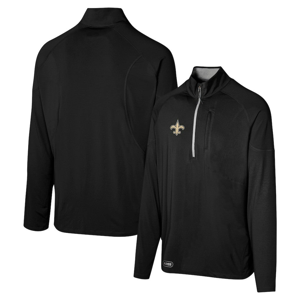 New Orleans Saints  Grind Iron Quarter-Zip Top
