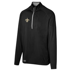 New Orleans Saints  Grind Iron Quarter-Zip Top