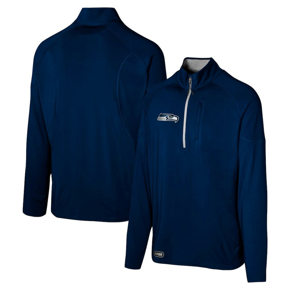 Seattle Seahawks  Grind Iron Quarter-Zip Top