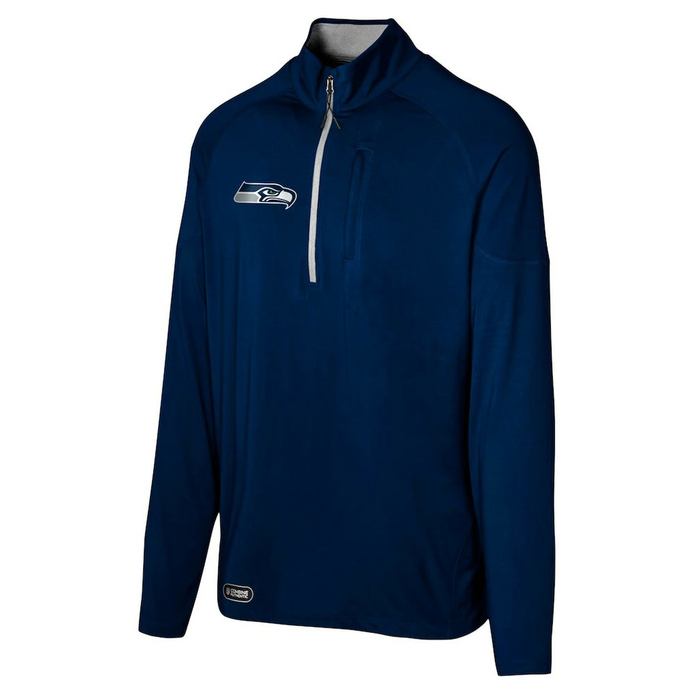 Seattle Seahawks  Grind Iron Quarter-Zip Top