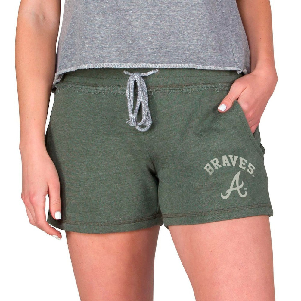 Atlanta Braves Concepts Sport Women's Mainstream French Terry Tri-Blend Shorts | MLB Outlet