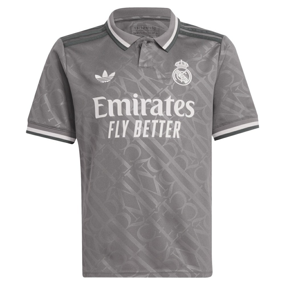 Real Madrid Originals Youth 2024/25 Third Replica Jersey Charcoal - Adidas