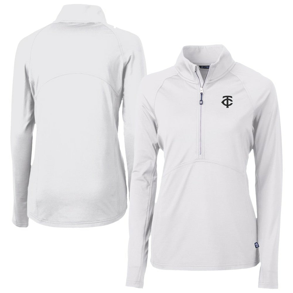 Minnesota Twins Cutter & Buck Women's Adapt Eco Knit Stretch Recycled Half-Zip DryTec Top | MLB Online