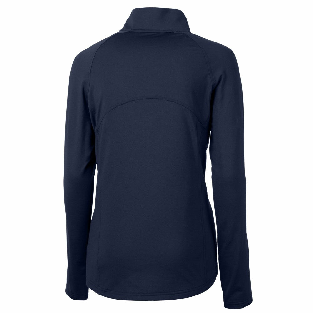 New York Mets Cutter & Buck Women's Adapt Eco Knit Stretch Recycled Half-Zip DryTec Top | MLB On Sale