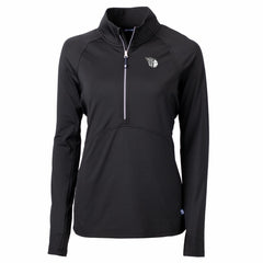Cleveland Guardians Cutter & Buck Women's Adapt Eco Knit Stretch Recycled Half-Zip DryTec Top | MLB Sale