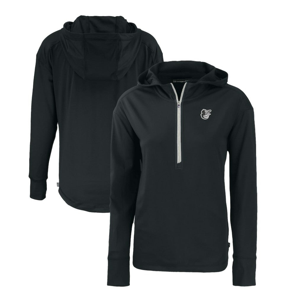 Baltimore Orioles Cutter & Buck Women's Daybreak Eco Recycled Half-Zip Hoodie | MLB Shop