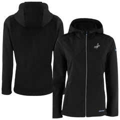 Los Angeles Dodgers Cutter & Buck Women's Evoke Eco Softshell Recycled Full-Zip Hoodie Jacket | MLB New