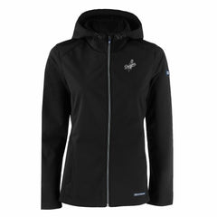 Los Angeles Dodgers Cutter & Buck Women's Evoke Eco Softshell Recycled Full-Zip Hoodie Jacket | MLB New