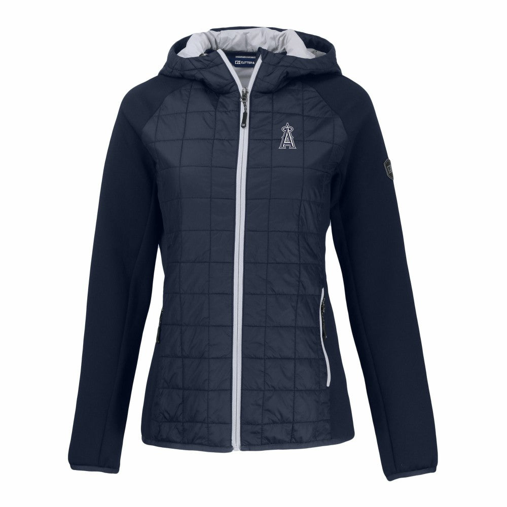Los Angeles Angels Cutter & Buck Women's Rainier Primaloft Eco Full-Zip Hybrid Jacket | MLB For sale