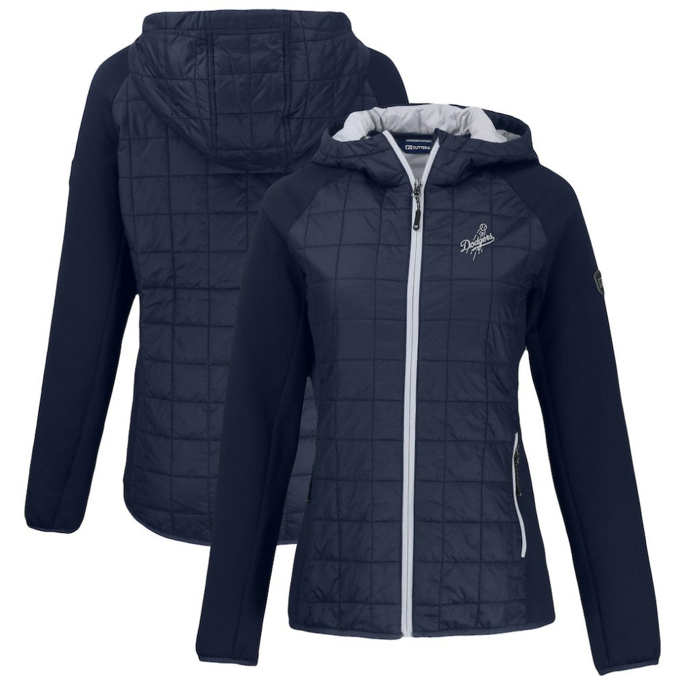 Los Angeles Dodgers Cutter & Buck Women's Rainier Primaloft Eco Full-Zip Hybrid Jacket | MLB New