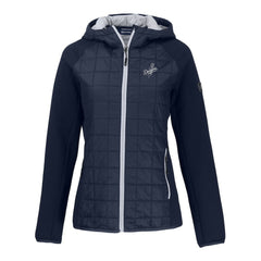 Los Angeles Dodgers Cutter & Buck Women's Rainier Primaloft Eco Full-Zip Hybrid Jacket | MLB New