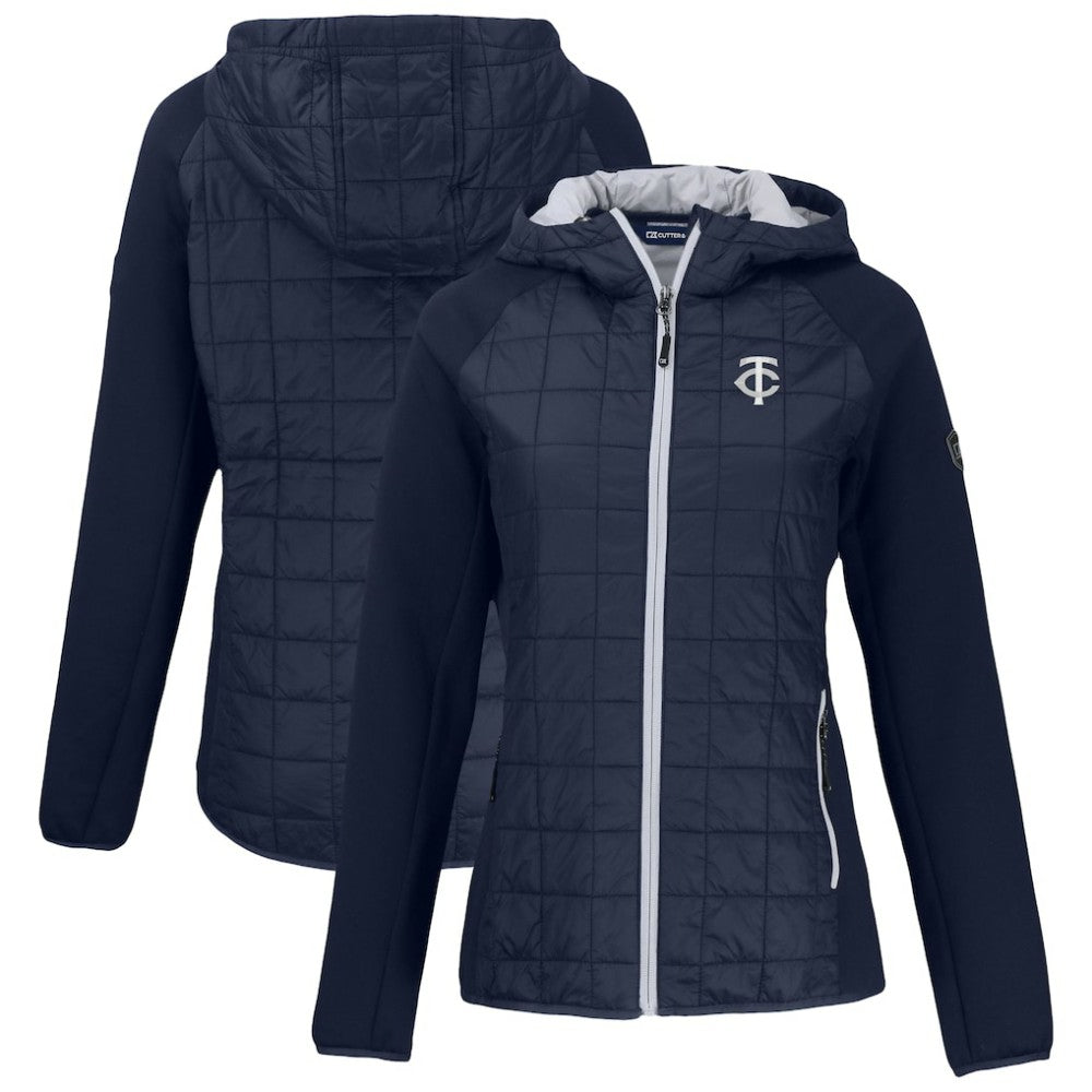 Minnesota Twins Cutter & Buck Women's Rainier Primaloft Eco Full-Zip Hybrid Jacket | MLB US