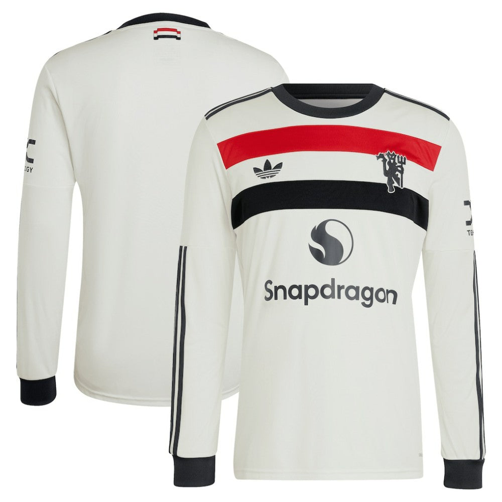 Manchester United Originals 2024/25 Third Replica Long Sleeve Jersey Cream - Adidas