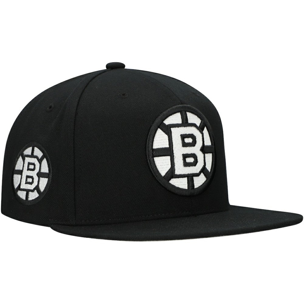 Boston Bruins Mitchell & Ness Team Snapback Hat For Sale