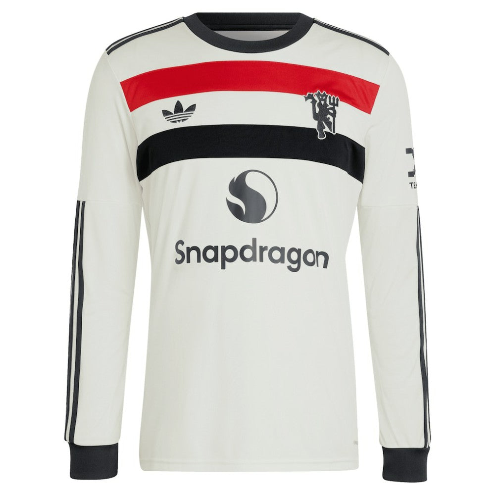Manchester United Originals 2024/25 Third Custom Replica Long Sleeve Jersey Cream - Adidas