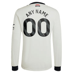 Manchester United Originals 2024/25 Third Custom Replica Long Sleeve Jersey Cream - Adidas