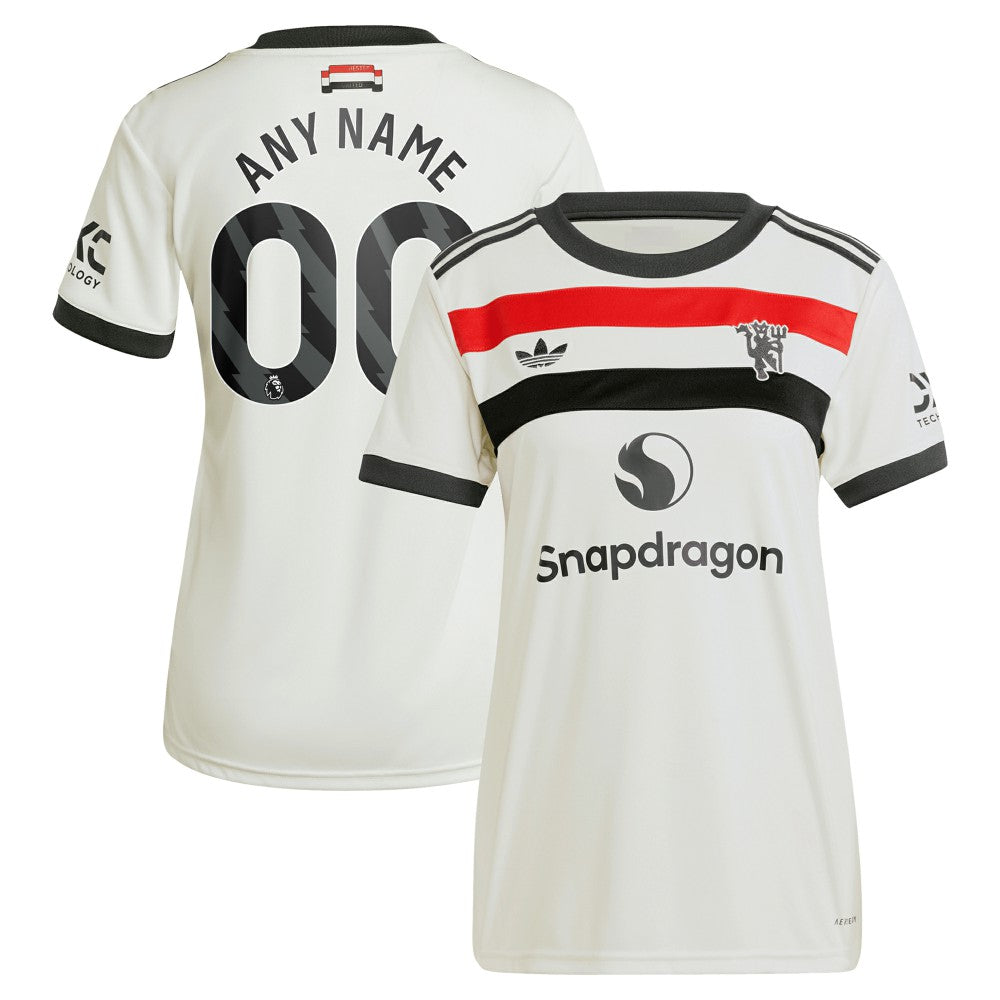 Manchester United Originals Women's 2024/25 Third Custom Replica Jersey Cream - Adidas