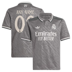Real Madrid Originals Youth 2024/25 Third Replica Custom Jersey Charcoal - Adidas