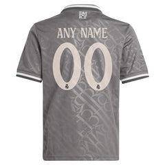 Real Madrid Originals Youth 2024/25 Third Replica Custom Jersey Charcoal - Adidas