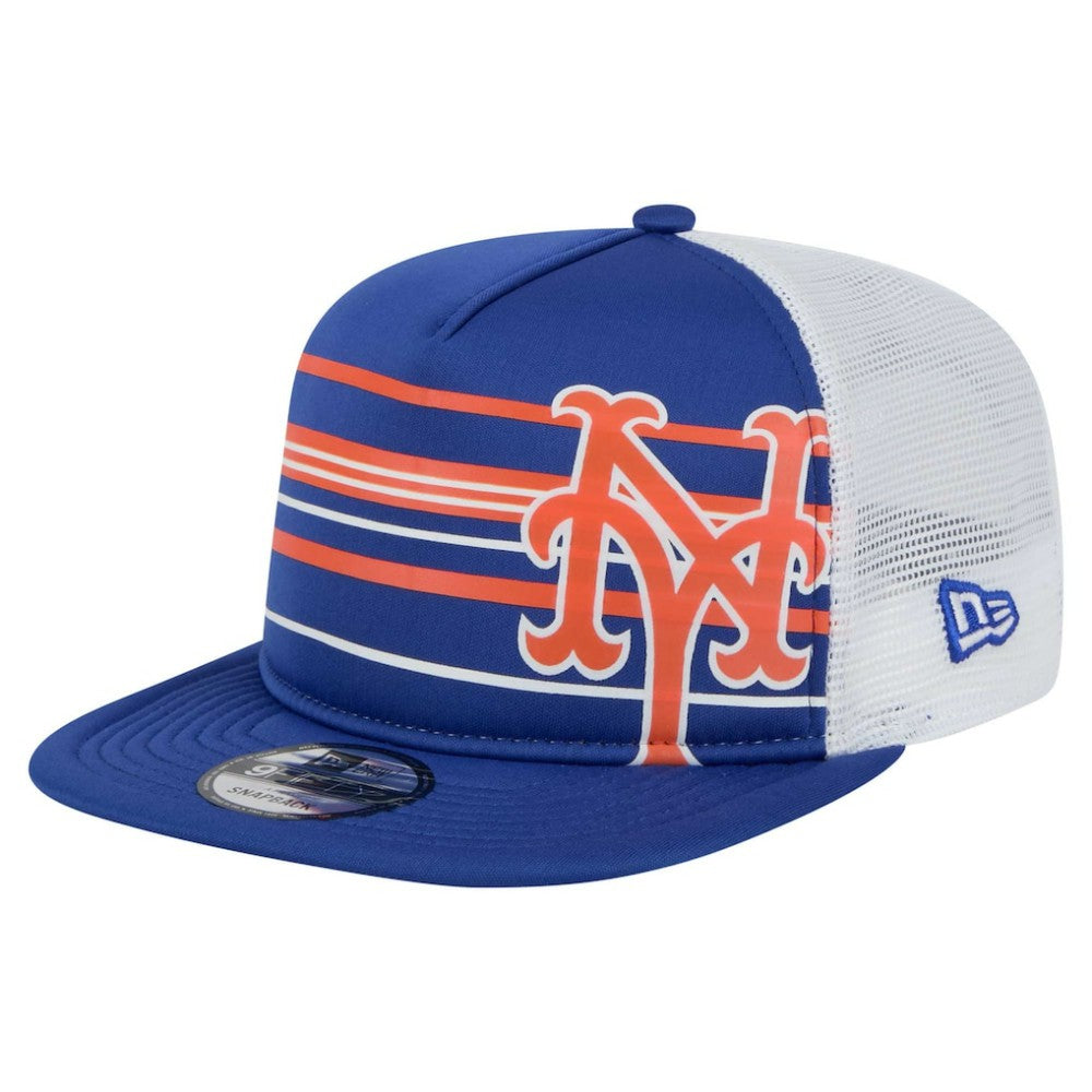 New York Mets New Era 9FIFTY A-Frame Trucker Snapback Hat | MLB Outlet