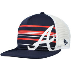 Atlanta Braves New Era A-Frame Trucker 9FIFTY Snapback Hat | MLB Discount