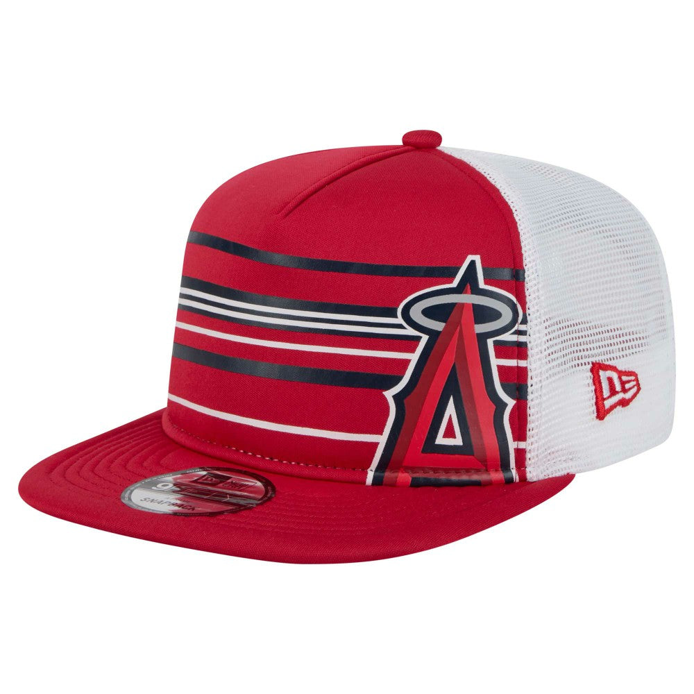 Los Angeles Angels New Era 9FIFTY A-Frame Trucker Snapback Hat | MLB Discount