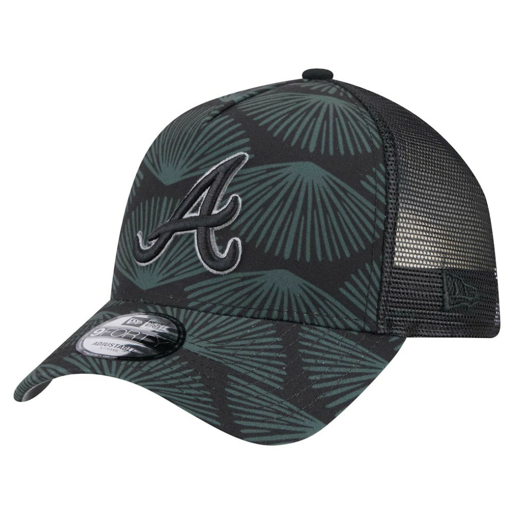 Atlanta Braves New Era 9FORTY A-Frame Trucker Adjustable Hat | MLB Outlet