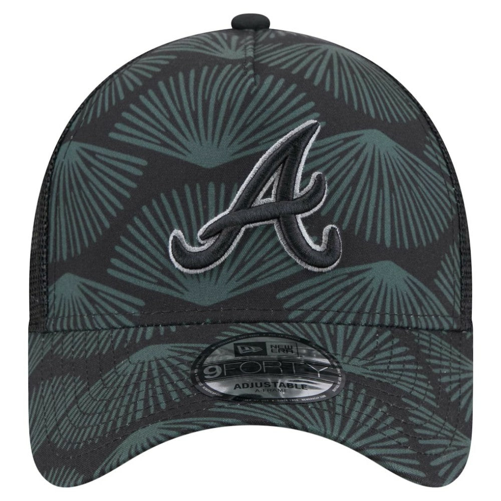 Atlanta Braves New Era 9FORTY A-Frame Trucker Adjustable Hat | MLB Outlet