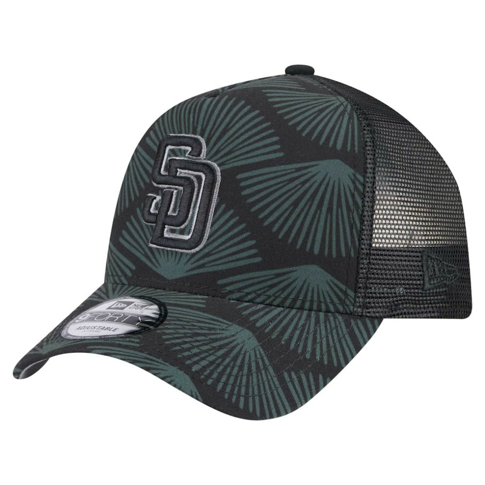 San Diego Padres New Era 9FORTY A-Frame Trucker Adjustable Hat | MLB Shop