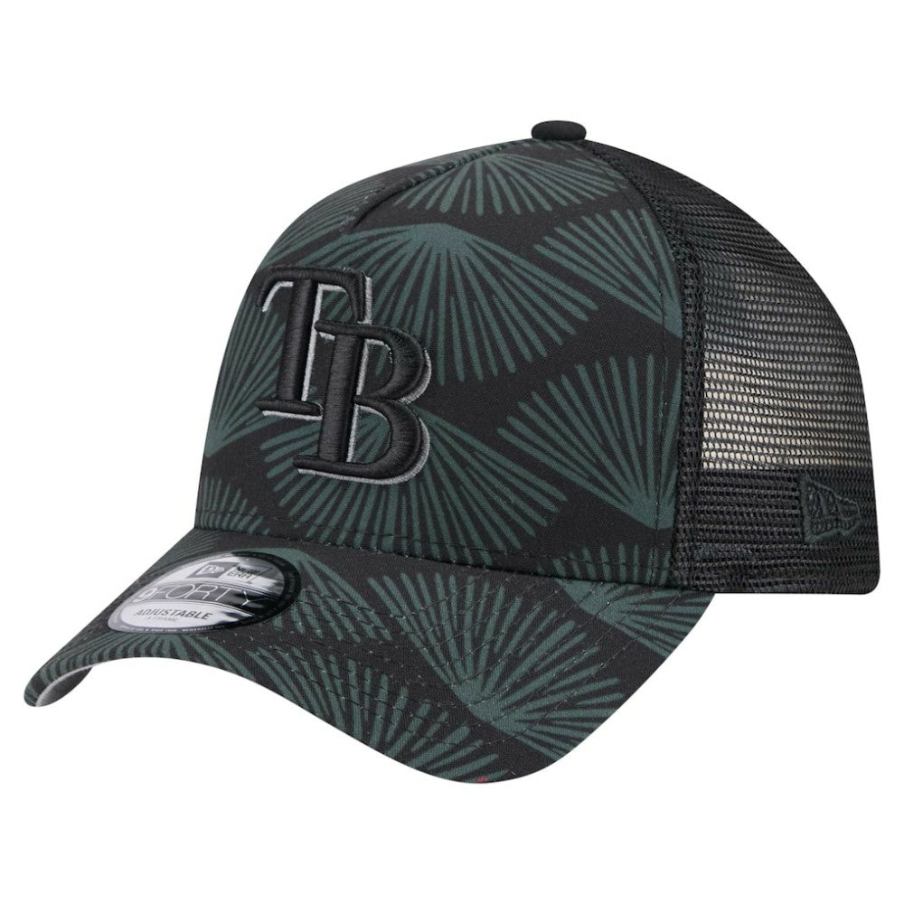 Tampa Bay Rays New Era 9FORTY A-Frame Trucker Adjustable Hat | MLB Outlet